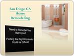 San Diego CA Home Remodeling