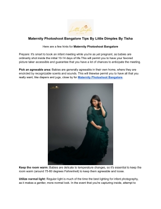 _Maternity Photoshoot Bangalore Tips By Little Dimples By Tisha (1)