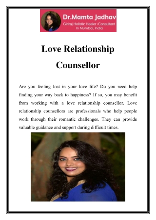 Love Relationship Counsellor in Mumbai Call-9319460607