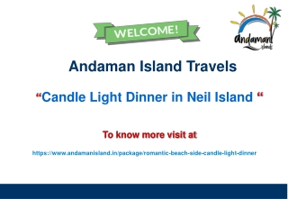 Candle Light Dinner in Neil Island