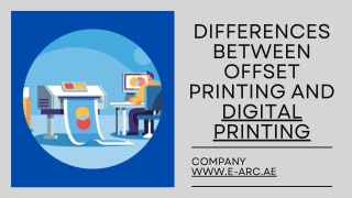 Differences between offset printing and digital printing