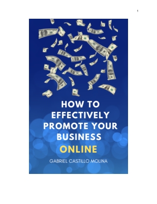 How to Effectively Promote your Business Online