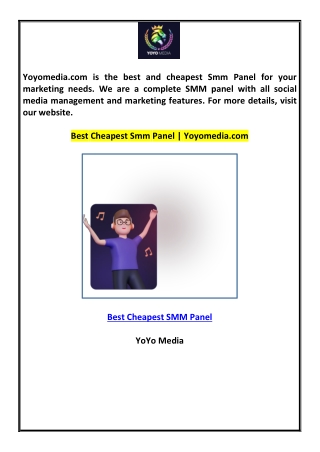 Best Cheapest SMM Panel