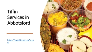 Tiffin Services in Abbotsford