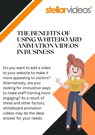 The Benefits Of Using Whiteboard Animation Videos In Business