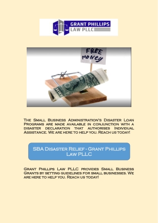 SBA Disaster Relief - Grant Phillips Law PLLC
