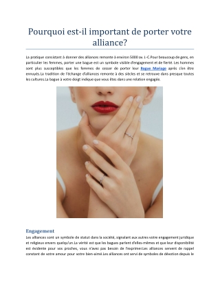 Pourquoi est-il important de porter votre alliance.docx