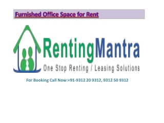 Furnished office space for rent