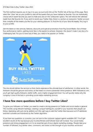 10 No-Fuss Ways to Figuring Out Your get twitter likes