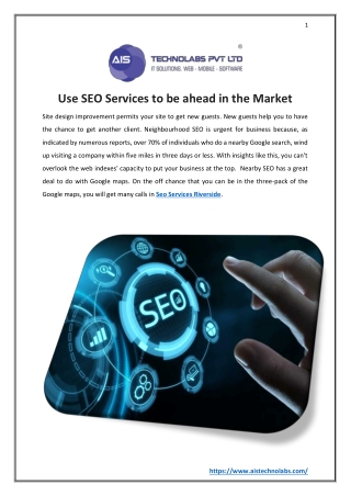 Use SEO Services to be ahead in the Market