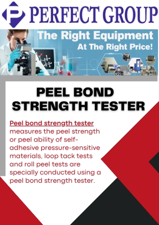 Peel bond strength tester | Perfectgroupindia