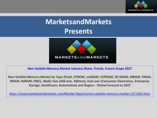 Non-Volatile Memory MNon-Volatile Memory Market Industry Share, Trendarket Share