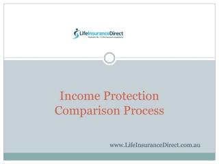 Income Protection Comparison Process
