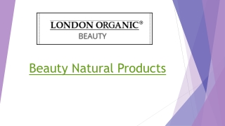 Beauty Natural Products