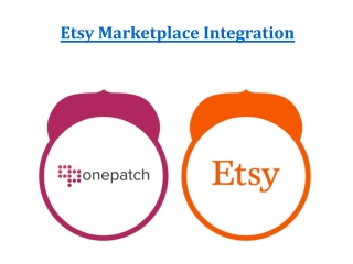 Etsy Marketplace Integration | Etsy Order and Inventory Management | OnePatch