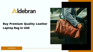Buy Premium Quality Leather Laptop Bags in UAE