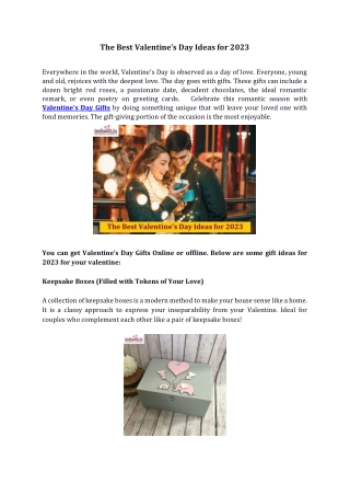 The Best Valentines Day Ideas for 2023