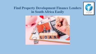 Find Property Development Finance Lenders in South Africa Easily