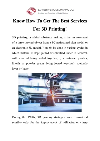 Best 3D Printing Services in Mumbai Call-98199 69376