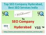 SEO Company Hyderabad, India