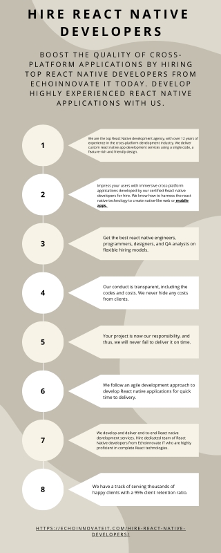 Hire React Native Developers From Echoinnovate IT
