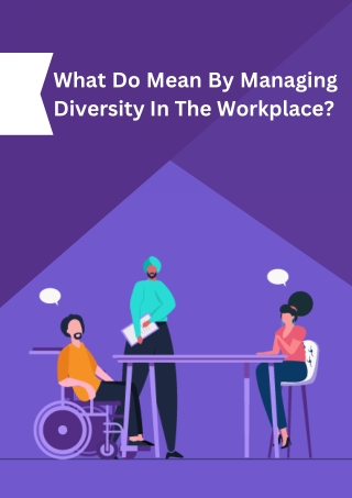 Managing Diversity In The Workplace