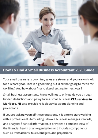 How To Find A Small Business Accountant 2023 Guide