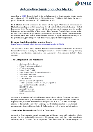 Automotive Semiconductor Market
