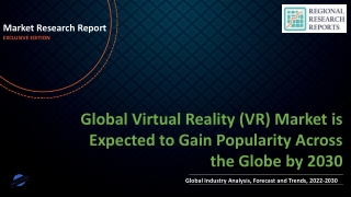 Virtual Reality (VR) Market is Expected to Gain Popularity Across 2030