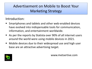 Advertisement on Mobile to Boost Your Marketing Strategy