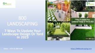 7 Ways To Update Your Landscape Design Or Yard In 2023