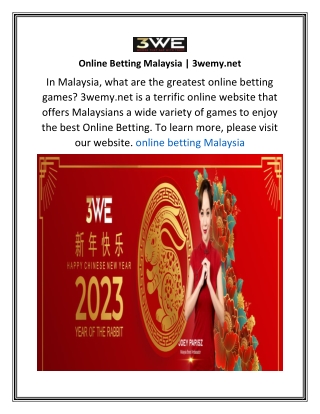 Online Betting Malaysia