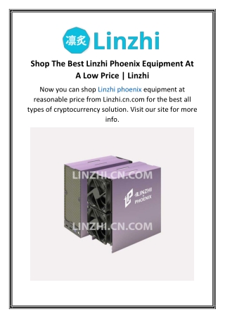 Shop The Best Linzhi Phoenix Equipment At A Low Price  Linzhi