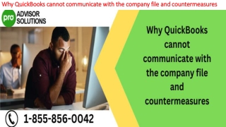 Tips To Move QuickBooks Cannot Communicate with the Company File