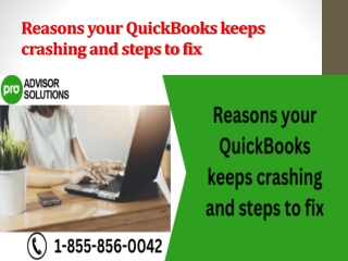 Reasons your QuickBooks keeps crashing and steps to fix