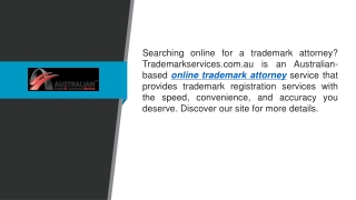 Online Trademark Attorney  Trademarkservices.com.au