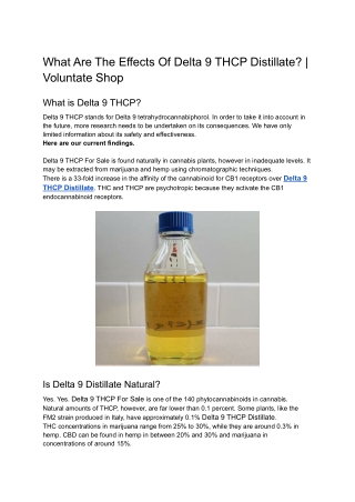 What Are The Effects Of Delta 9 THCP Distillate_ _ Voluntate Shop