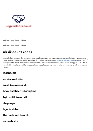 uk deals site