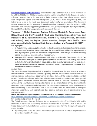 Document Capture Software Market