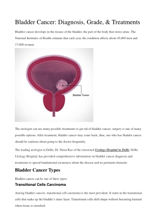 Bladder Cancer: Diagnosis, Grade, & Treatments