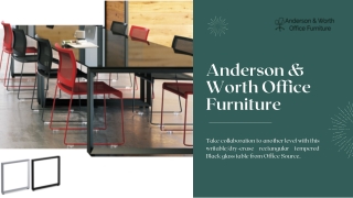 The Best Glass Tables With Wood Base | Anderson & Worth Office Furniture