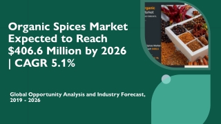 Organic Spices Market Size, Share | Global Industry Report