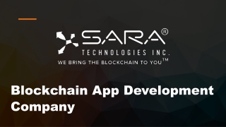 Blockchain App Development Company