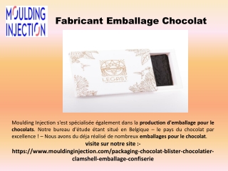 Fabricant Emballage Chocolat