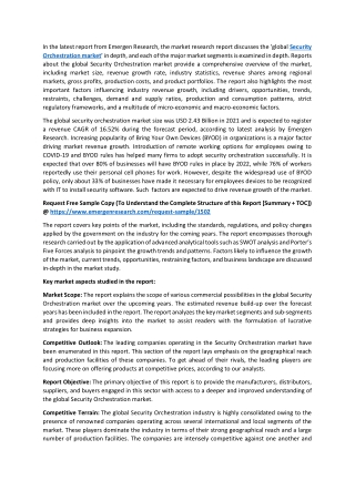Security Orchestration Market Size, Share, Growth, Analysis, Trend, and Forecast