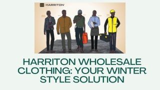 Harriton Wholesale Clothing Your Winter Style Solution