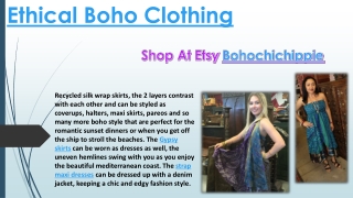 Ethical Boho Clothing
