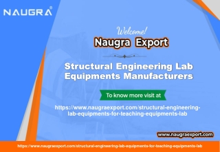 Structural Engineering Lab Equipments Manufacturers