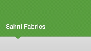 Sahni Fabrics Buy Wool Online in India