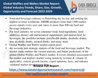 Waffles and Wafers Market- FOOD & BEVERAGES